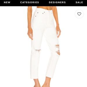 Agolde white denim size 28